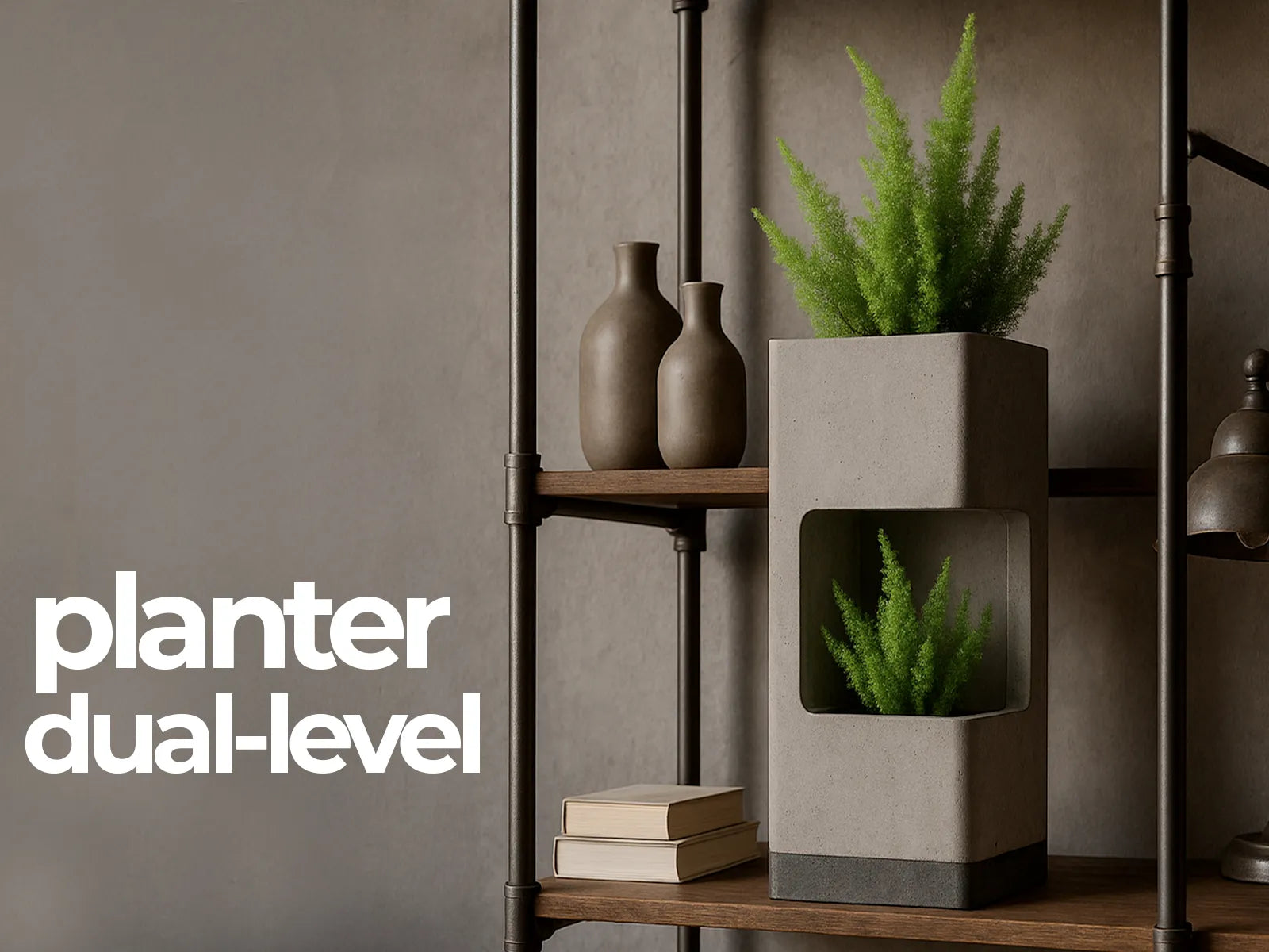 Dual Level Planter: Stepped Plant Display