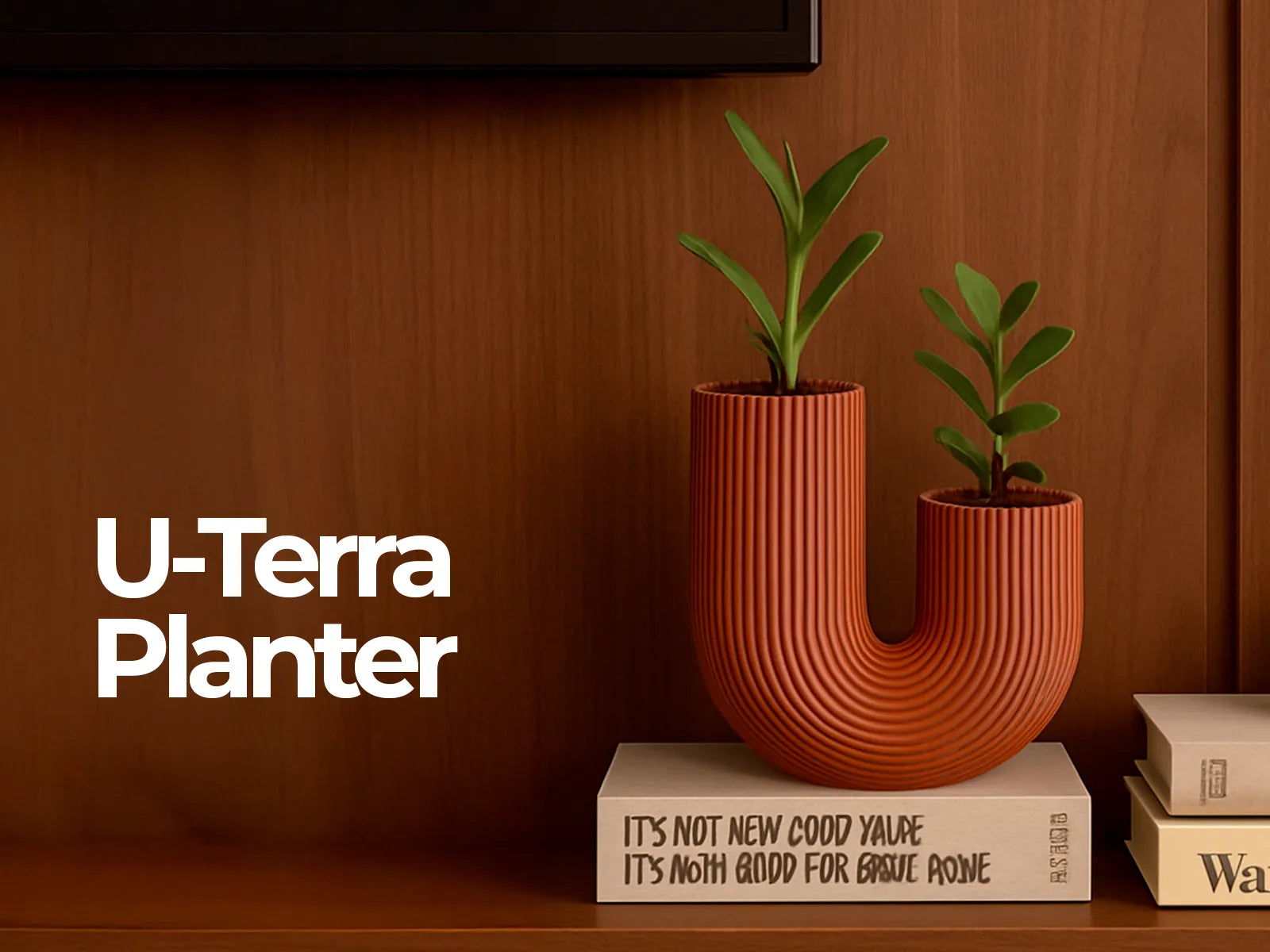 U-Terra Planter: Minimalist Curved Design