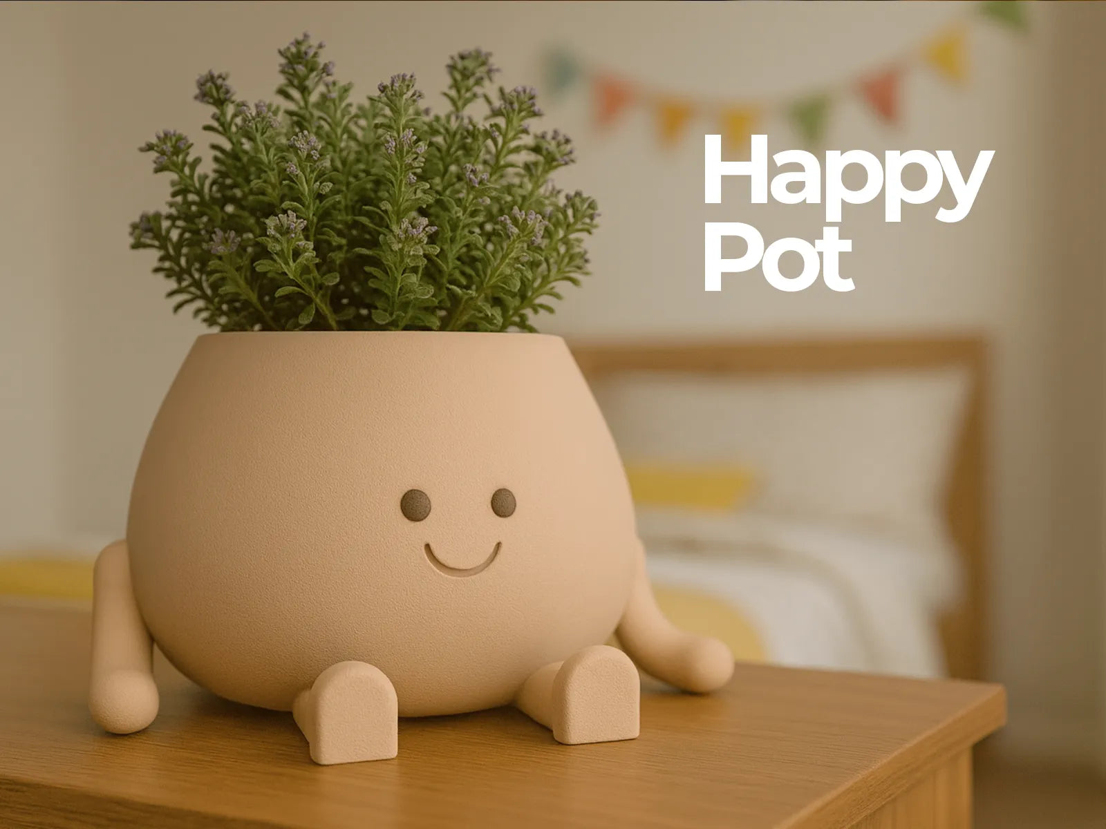 Happy Pot: Planter with a Smiling Face