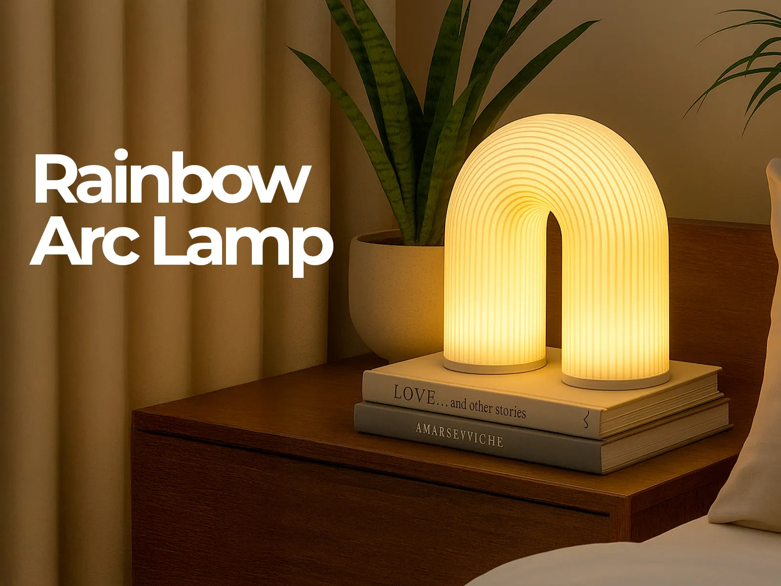 Rainbow Arc Lamp: Curved Ambient Light Fixture
